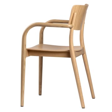 Armlehnholzstuhl Viena Slim